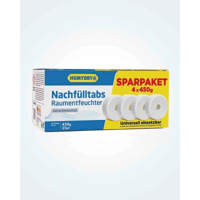 Humydry Universal Nachfüll-Tabletten mit Loch für Raumentfeuchter 450g
